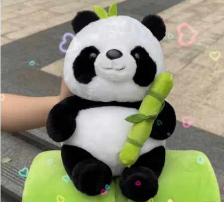 Simulated Bamboo Tube Flower Panda Pillow Stuffed Animals, stuffed animals, weighted stuffed animal, stuffed animal​, highland cow stuffed animal, Plush Toys, Soft Toys, Teddy Bear, plush​, plushies, Decognomes, Plush doll