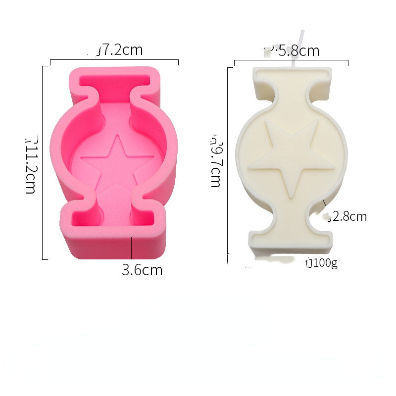 DIY Handmade Molds Three Irregular Shape Candle Silicone, Geometric candle molds, Abstract candle molds, DIY candle making molds, Silicone candle molds, 