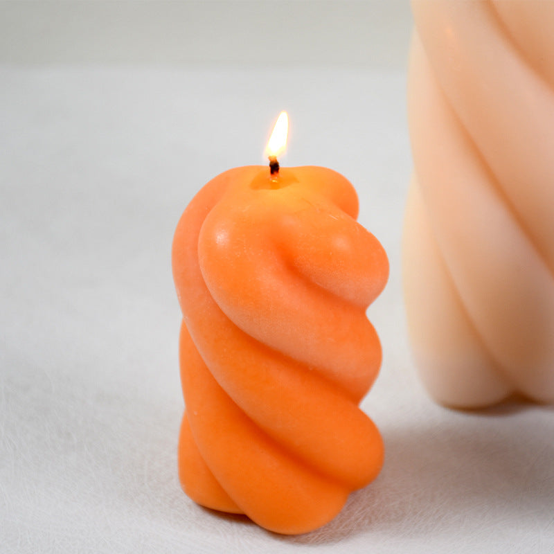 Vortex Pillar Candle Mould Home Furnishings Ornaments, Silicone candle molds, Geometric candle molds, DIY candle making molds, Aromatherapy Candle, Sented candle, candles, 