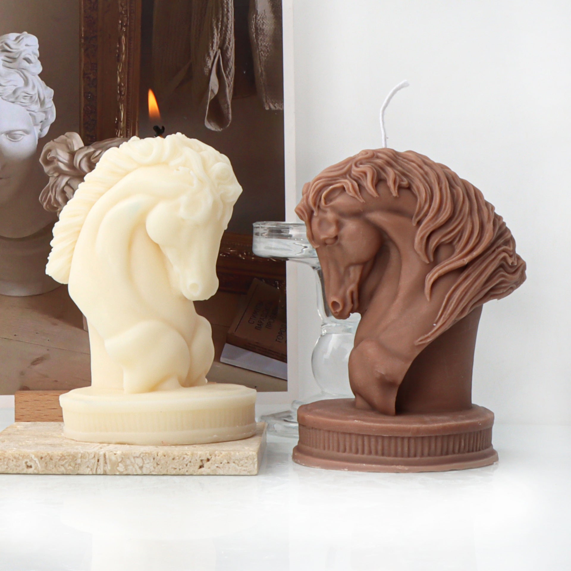 Horse Head Candle Mold Handmade Silicone Mold