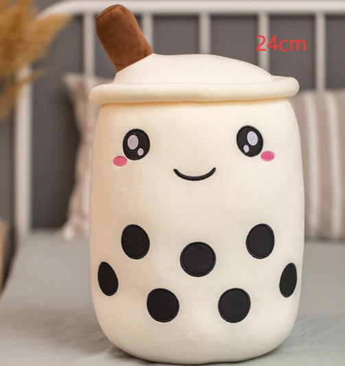 Cute Fruit Drink Plush Soft Strawberry Milk Tea Stuffed Animals