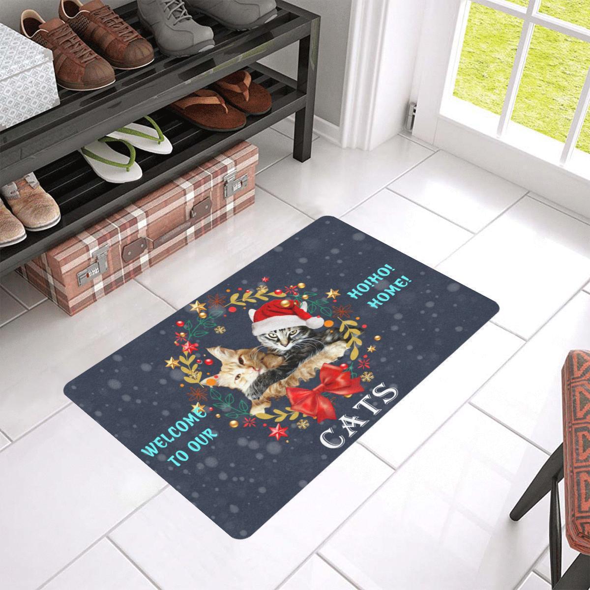 Christmas Decorative Flannel Door Mat, Christmas Decoration Items, Christmas Rugs and Toilet Mat