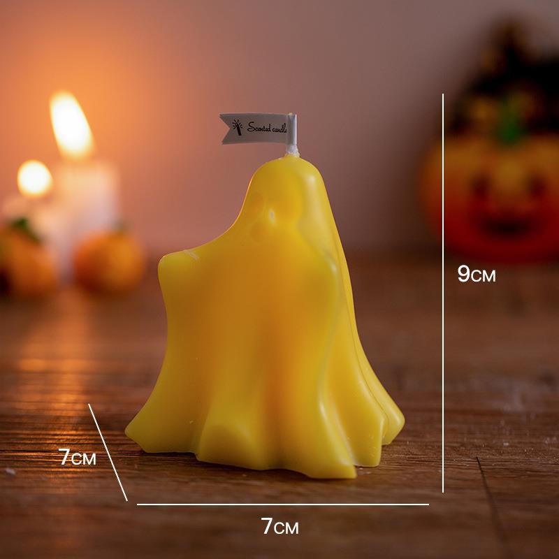 Halloween Little Ghost Aromatherapy Candle, Silicone candle molds, Christmas tree candle molds, Halloween pumpkin candle molds, Easter egg candle molds, Animal candle molds, Sea creature candle molds, Fruit candle molds, Geometric candle molds, Abstract candle molds, DIY candle making molds,