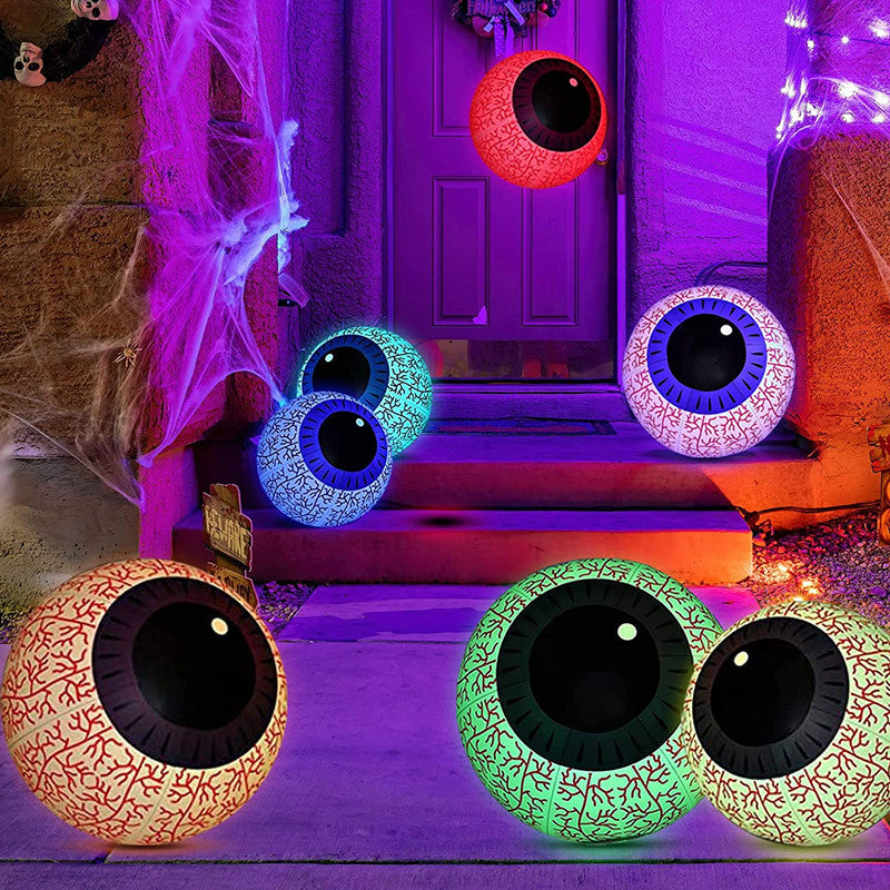 Halloween Inflatable Eye Ball LED Color Changing Remote Control Luminous Ball, Pumpkin lanterns, Jack o Lanterns, Halloween Lights, Halloween Decoration Ornaments, Halloween inflatables, carved pumpkins, Halloween wreaths, Halloween Candles.