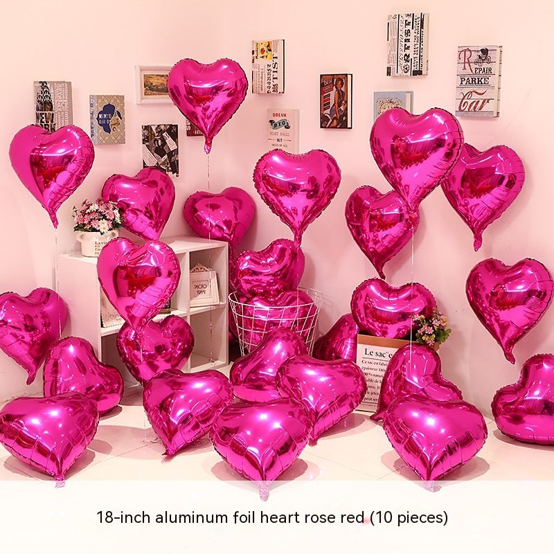 Heart-shaped Aluminum Balloon 520 Wedding Room Decoration Birthday Party, Balloons, Heart Balloons, valentines day, shop valentine's day deals, valentines, valentine's day gifts, valentine day, valentines day gifts, valentines day decor, Decognomes,  valentine decoration, valentines day decoratio, valentine decor, valentines decor, valentines decorations