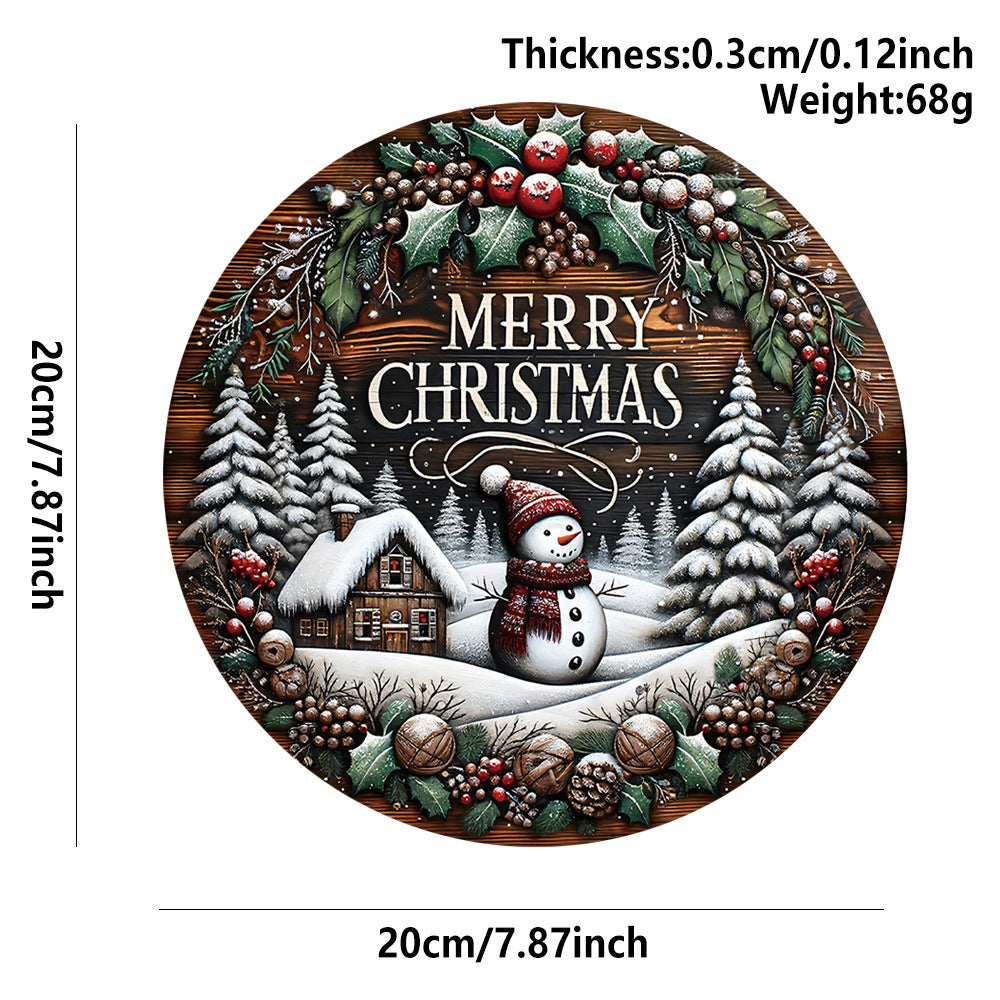 Wooden Merry Christmas Snowman Round Sign Wall Outdoor Courtyard Porch Decoration, Christmas decorations, Christmas lights, Christmas tree ornaments, Christmas wreaths, Christmas garlands, Christmas stockings, Christmas tree toppers, Christmas village sets, Christmas figurines, Christmas table decorations, Christmas centerpieces, Christmas tree skirts, Christmas tree stands, Christmas yard decorations, Christmas outdoor lights, Christmas inflatables, Christmas candles, Christmas stockings holders, Christmas