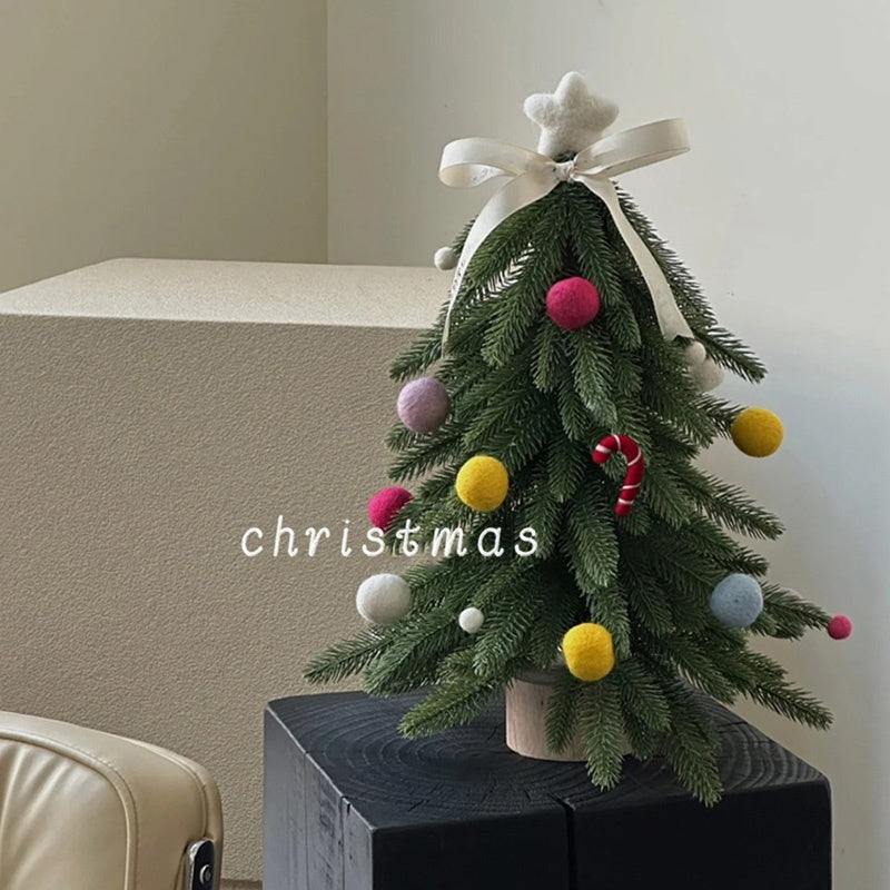 Christmas Tree Desktop Decoration Small Household Mini Slender Decoration