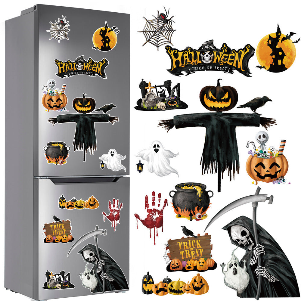 Halloween Magnetic Suction Fridge Stickers