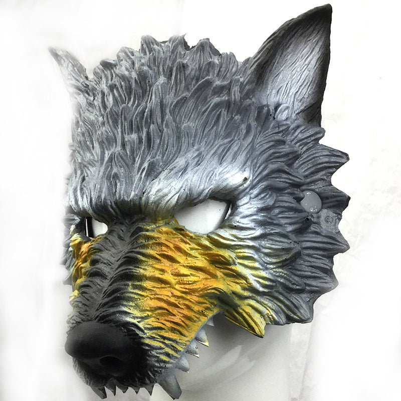 Halloween Performance Bar Masquerade PU Foam Wolf Head Mask