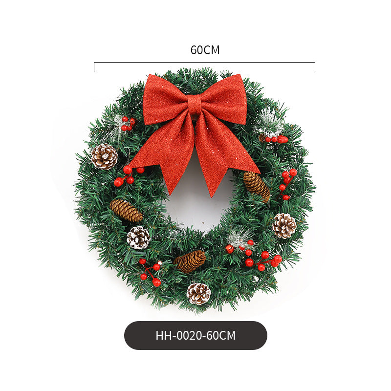 Christmas Garland Decoration Door Hanging Scene