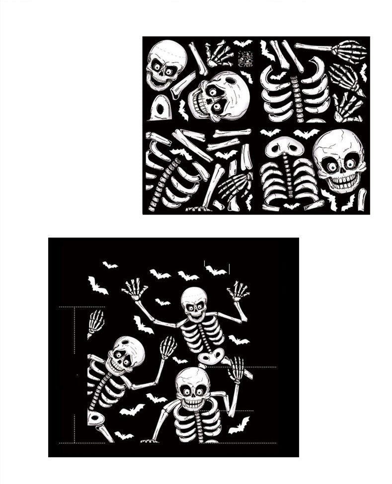 Halloween wall sticker skull sticker removable