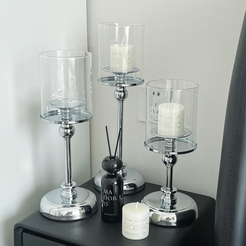 Nordic Light Luxury Candle Holder Retro Romantic Atmosphere, candle holder, candle stick holder, glass candle holder, iron candle holder, wicker candle holder 2 piece set, candle holders, candlesticks, candle sticks, Luxury candles holders, taper candle holders, candlestick holder, Wooden Candlestick Candle Holder, Metal Candle Holders