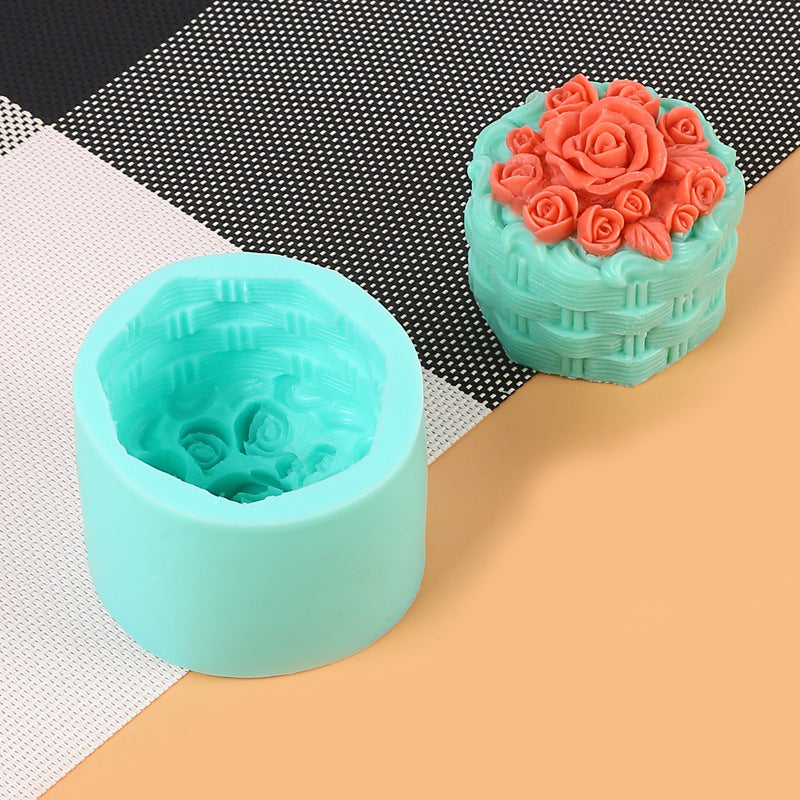 Valentine's Day Diy Lotus Rose Candle Silicone Mold