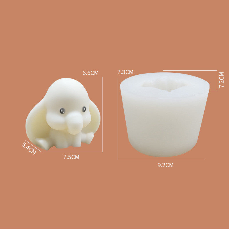 New Candle Silicone Mold Diy To Make Baby Elephant Ornaments, Geometric candle molds, Abstract candle molds, DIY candle making molds, Silicone candle molds,