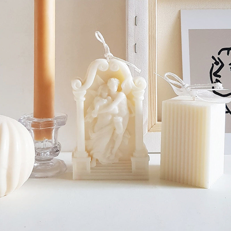 Angel Elf Aromatherapy Candle Ornaments Cake Silicone Baking Mold