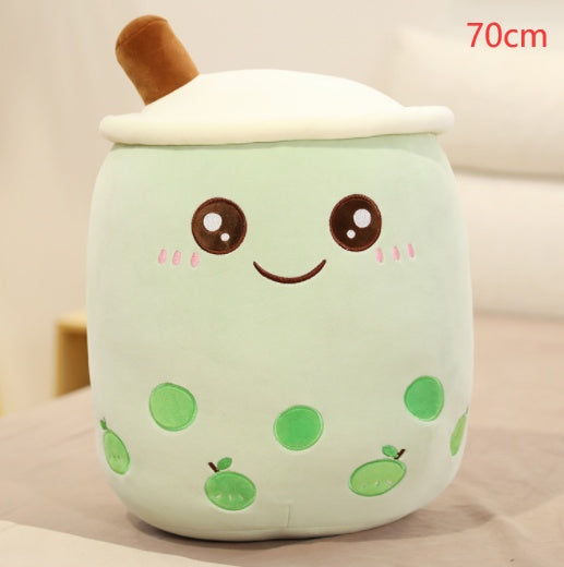 Cute Fruit Drink Plush Soft Strawberry Milk Tea Stuffed Animals