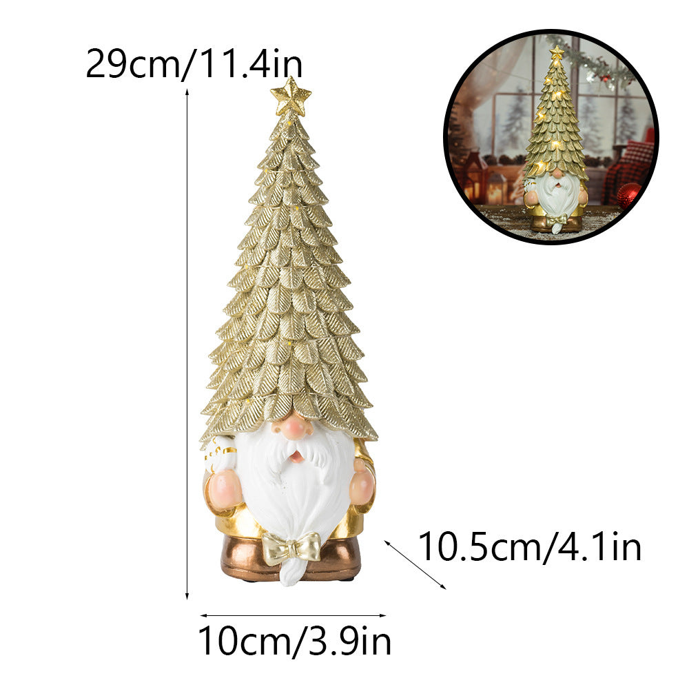 Christmas Tree Home Sculpture Desktop Holiday Dress Crafts Ornaments