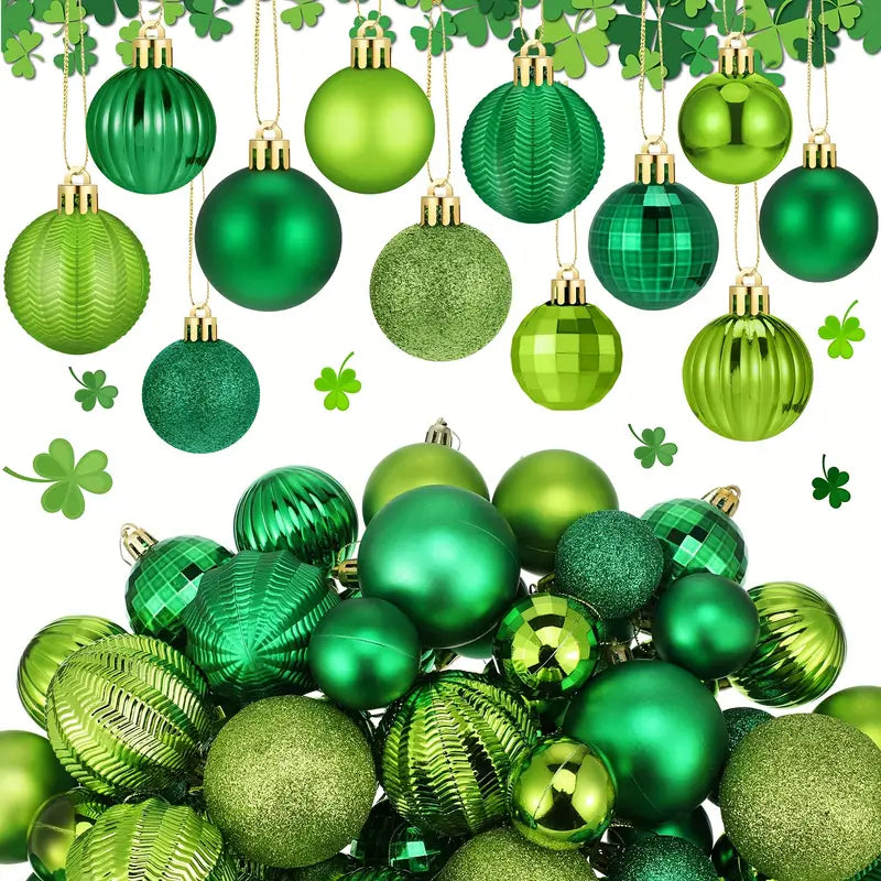 St Patrick's Day Decorations 3cm Festive Ball Blow Molding Electroplating, st patricks day decorations, st patricks day decor, st patrick's day decorations, st patrick day decorations, Irish Décor, irish ornaments, Decognomes, St. Patrick's Day Party Supplies, St. Patrick's Day Decorations: Shamrock, Irish & Leprechaun