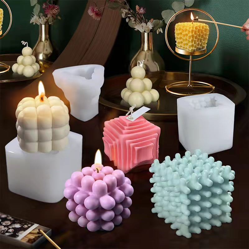 DIY Pyramid Magic Ball Plaster Hand Soap Candle Grinder, Geometric candle molds, Abstract candle molds, DIY candle making molds, Decognomes, Silicone candle molds, Candle Molds, Aromatherapy Candles, Scented Candle,