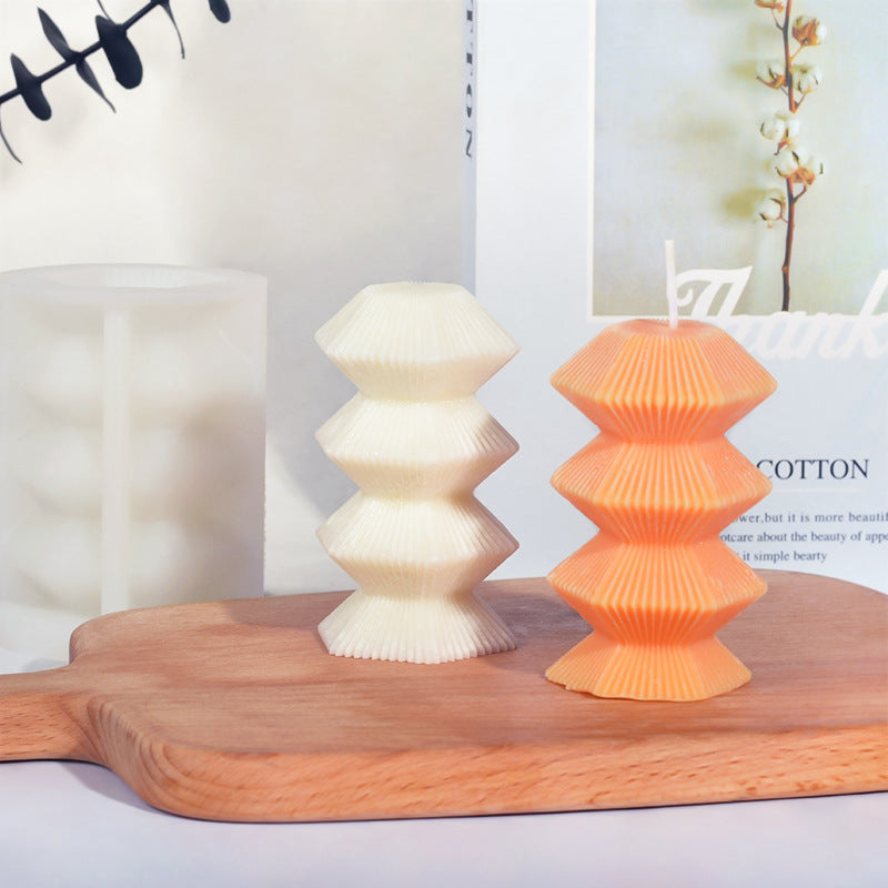 Mushroom Tower Aromatherapy Candle Silicone Mold