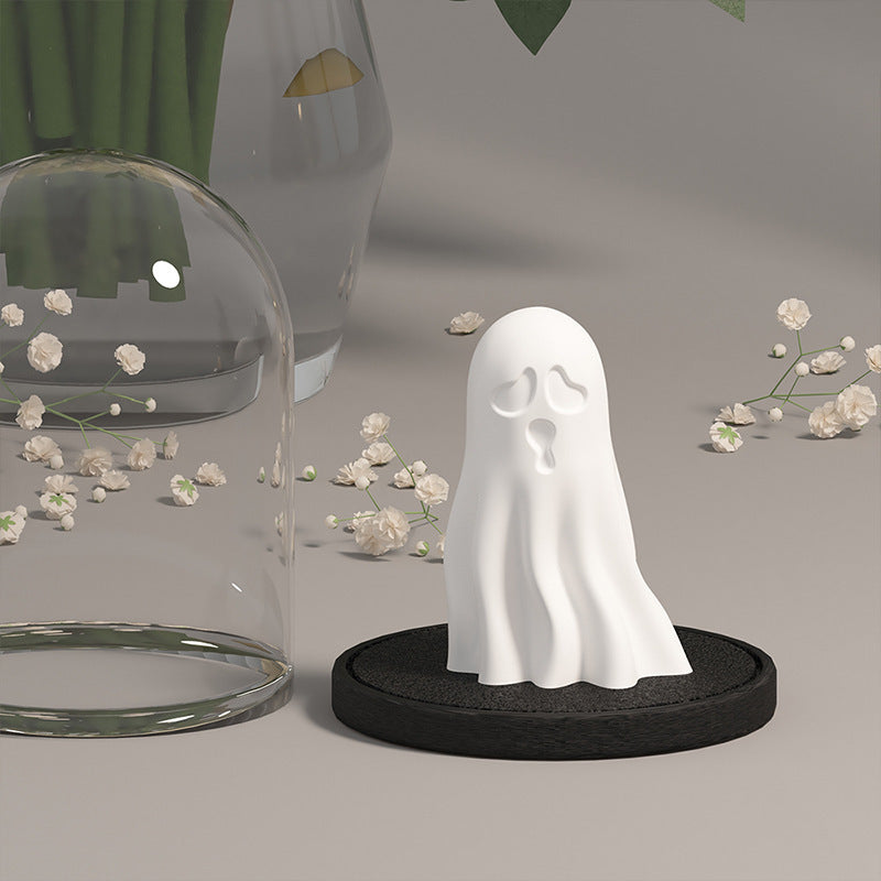 Cute Ghost Molded Silicone Halloween Decoration Diy, Pumpkin lanterns, Jack o Lanterns, Halloween Lights, Halloween Decoration Ornaments, Halloween inflatables, carved pumpkins, Halloween wreaths, Halloween Candles.