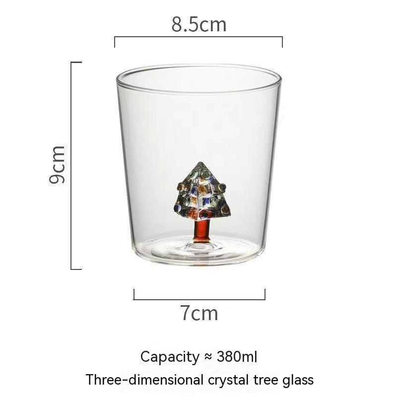 Three-dimensional Christmas Tree Glass Cup