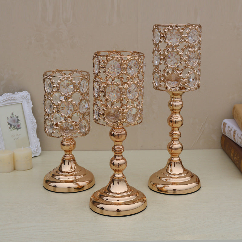 Single Head Hollow Gold Ornaments Warm Candle Holder, candle holder, candle stick holder, glass candle holder, iron candle holder, wicker candle holder 2 piece set, candle holders, candlesticks, candle sticks, Luxury candles holders, taper candle holders, candlestick holder, Wooden Candlestick Candle Holder, Metal Candle Holders