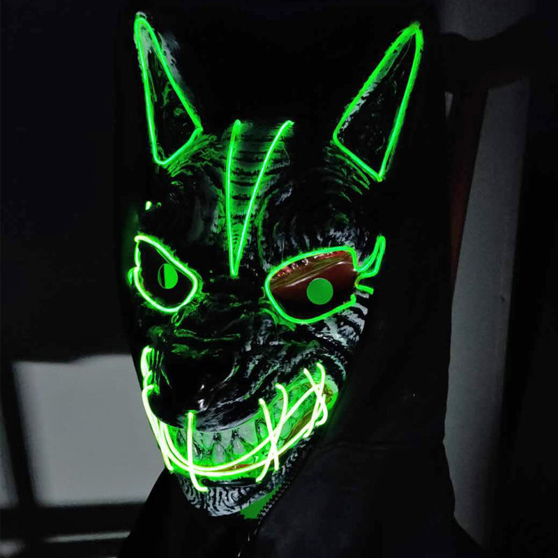 Halloween Masks LED Streamer Full Face Masks For Men And Women, Halloween masks, Scary masks, Horror masks, Zombie masks, Skeleton masks, Ghost masks, Witch masks, Vampire masks, Werewolf masks, Clown masks, Monster masks, Alien masks, Animal masks, Day of the Dead masks, Masquerade masks, Full-face masks, Half-face masks, Latex masks, Silicone masks, Foam masks, LED masks, Glowing masks, 3D masks, Funny masks, Pop culture masks,