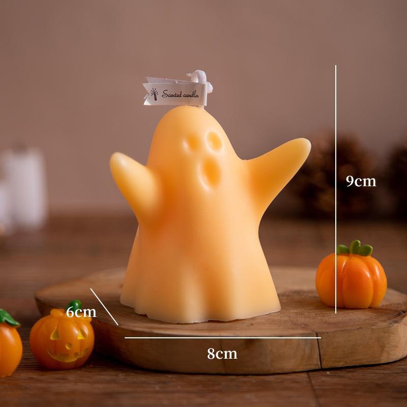 Halloween Little Ghost Aromatherapy Candle, Silicone candle molds, Christmas tree candle molds, Halloween pumpkin candle molds, Easter egg candle molds, Animal candle molds, Sea creature candle molds, Fruit candle molds, Geometric candle molds, Abstract candle molds, DIY candle making molds,