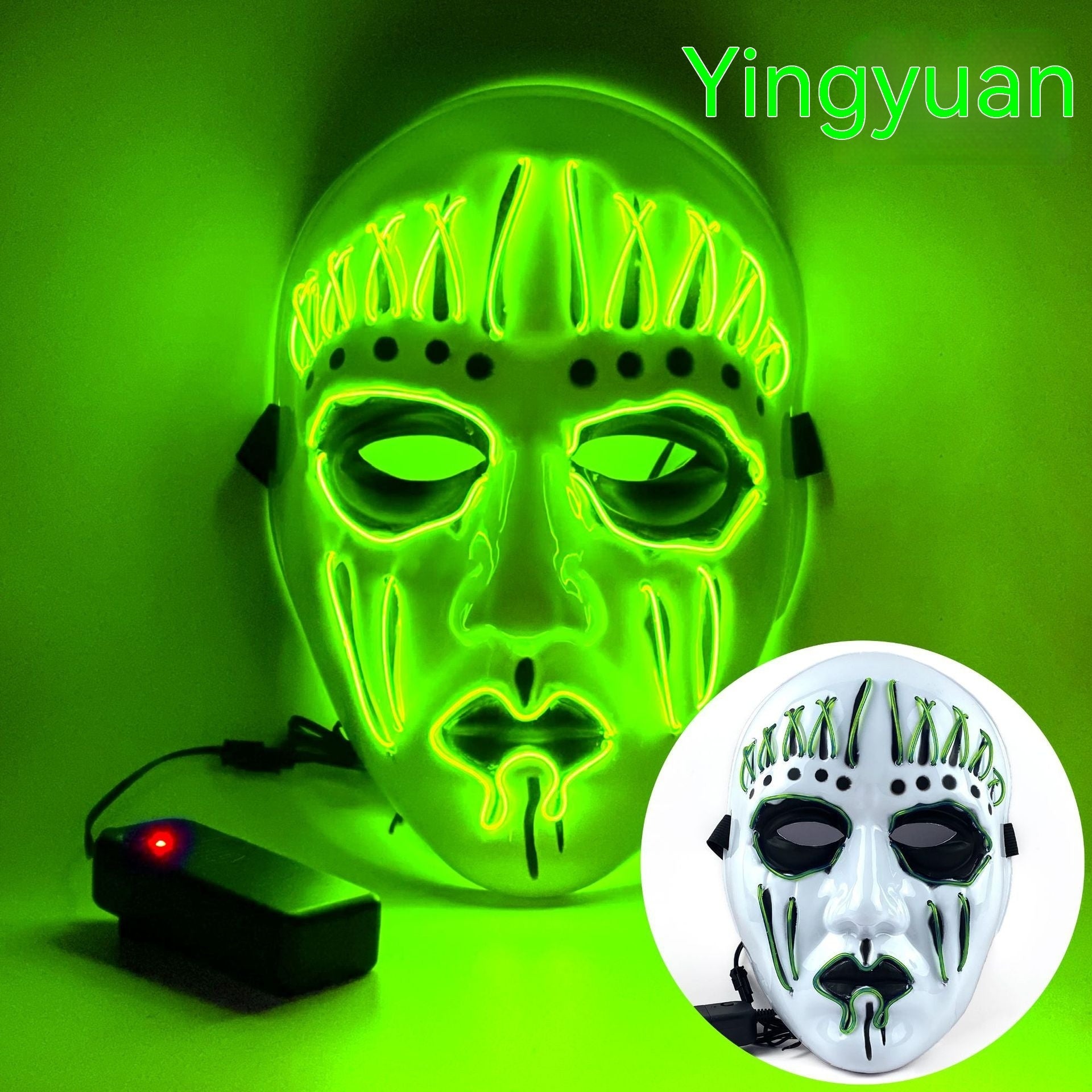 EL Cold Light Mask For Halloween, Funny Glowing Masks, Halloween Horror Mask, Halloween LED Full Mask, Skull LED Mask, Animal Mask, Costumes Props Mask, Halloween Masks For Sale, Halloween Masks Near Me, Halloween Mask Micheal Myers, Halloween Mask Store.