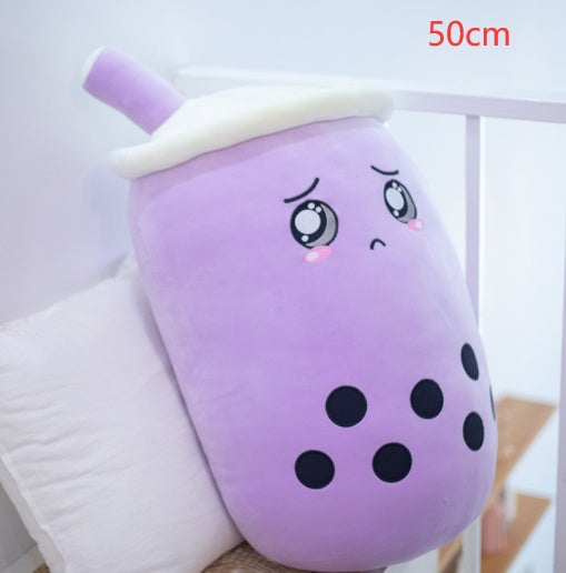 Cute Fruit Drink Plush Soft Strawberry Milk Tea Stuffed Animals