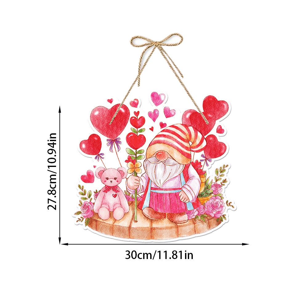 Valentine's Day Decorative Gift Garland Paper Door Hangers