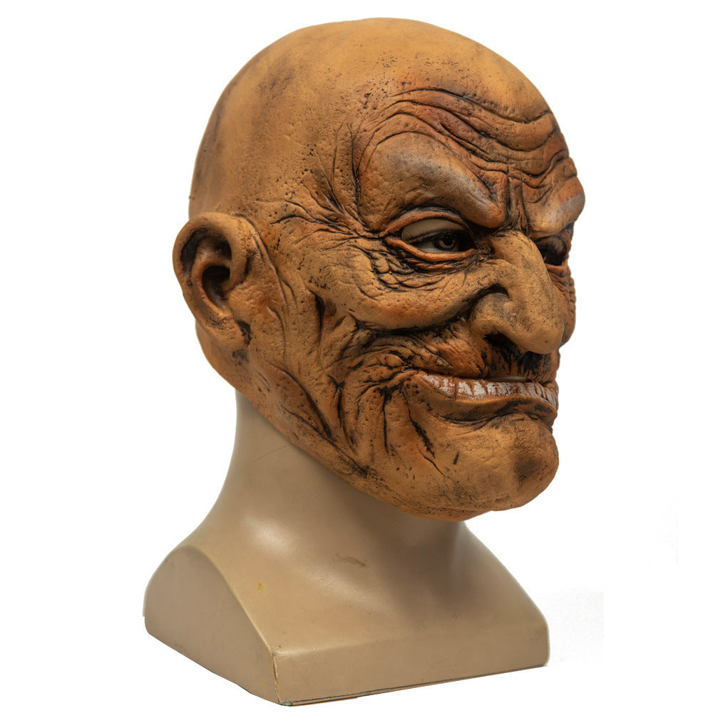 Old Bald Man Halloween Party New Latex Mask Funny Horror Cosplay Masks Props Halloween Masks, Halloween masks, Scary masks, Horror masks, Zombie masks, Skeleton masks, Ghost masks, Witch masks, Vampire masks, Werewolf masks, Clown masks, Monster masks, Alien masks, Animal masks, Day of the Dead masks, Masquerade masks, Full-face masks, Half-face masks, Latex masks, Silicone masks, Foam masks, LED masks, Glowing masks, 3D masks, Funny masks, Pop culture masks,