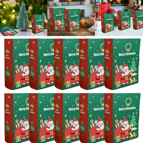 10 Pcs Christmas Candy Boxes Merry Christmas Santa Claus Xmas Tree Storybook Box Cookie Goodie Paper Treat Box For Christmas Gift Wrapping Holiday Party Supplies, Christmas decorations, Christmas lights, Christmas tree ornaments, Christmas wreaths, Christmas garlands, Christmas stockings, Christmas tree toppers, Christmas village sets, Christmas figurines, Christmas table decorations, Christmas centerpieces, Christmas tree skirts, Christmas tree stands, Christmas yard decorations, Christmas outdoor lights, 