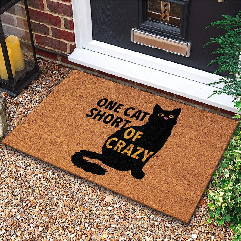 Door Mat Halloween Pumpkin Lamp Bat Funny Grimace Decorative Floor Mat