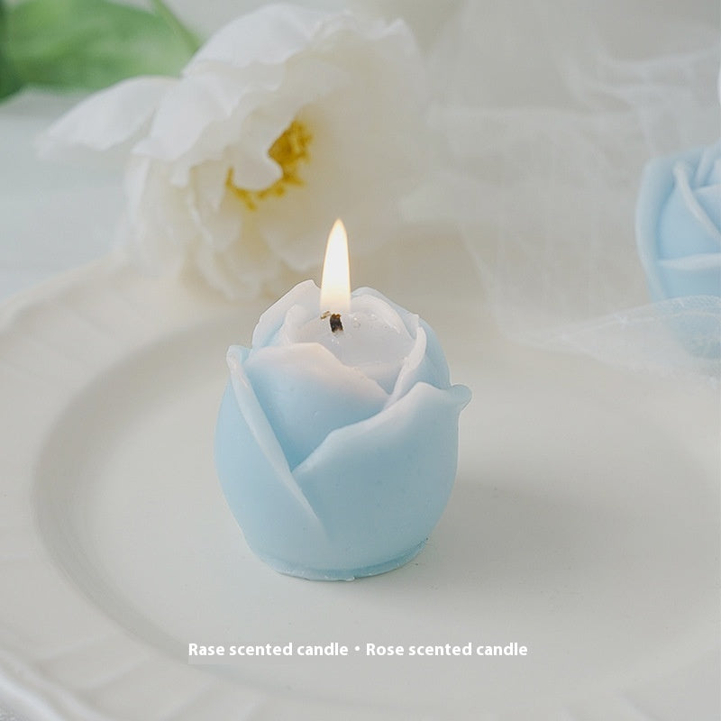 Rose Qixi Valentine's Day Fragrance Birthday Gift Simulation Flower Aromatherapy Candle Atmosphere Gift, candles, decognomes, tulip candles