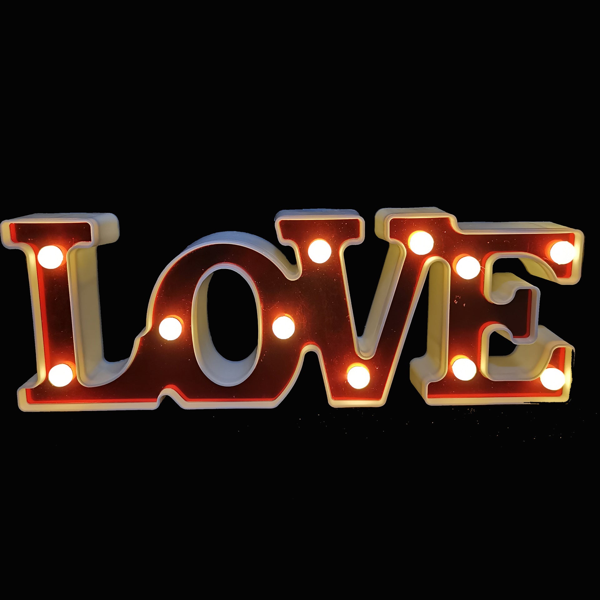 Valentines Day LOVE letter lamp