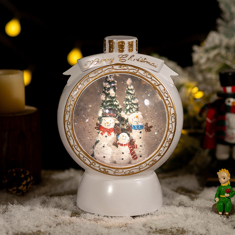 Christmas decorations, Christmas lights, christmas ornaments, Christmas Decorations Snowflake Ball Automatic Snow Music Box, christmas mus