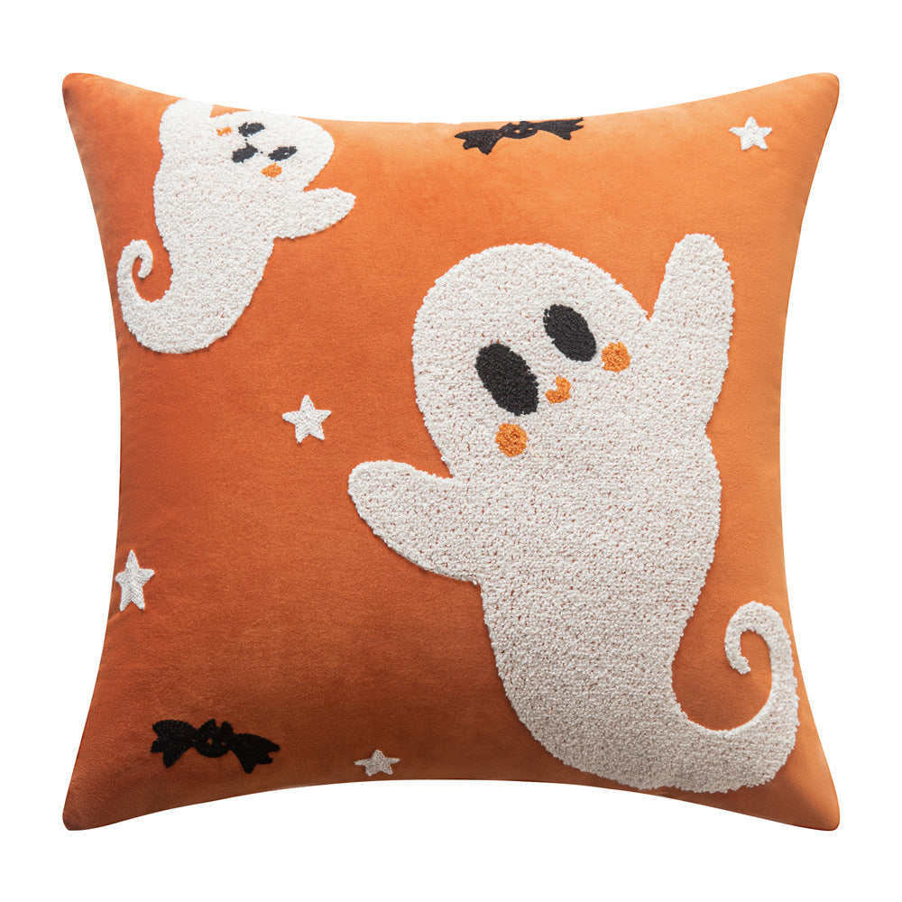 Halloween Embroidery Pillow Cover Home Living Room