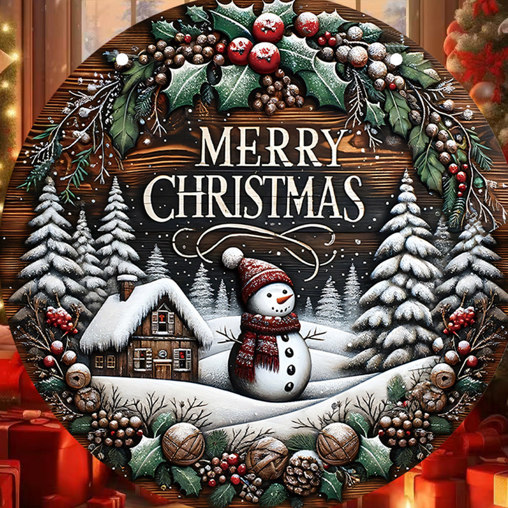 Wooden Merry Christmas Snowman Round Sign Wall Outdoor Courtyard Porch Decoration, Christmas decorations, Christmas lights, Christmas tree ornaments, Christmas wreaths, Christmas garlands, Christmas stockings, Christmas tree toppers, Christmas village sets, Christmas figurines, Christmas table decorations, Christmas centerpieces, Christmas tree skirts, Christmas tree stands, Christmas yard decorations, Christmas outdoor lights, Christmas inflatables, Christmas candles, Christmas stockings holders, Christmas