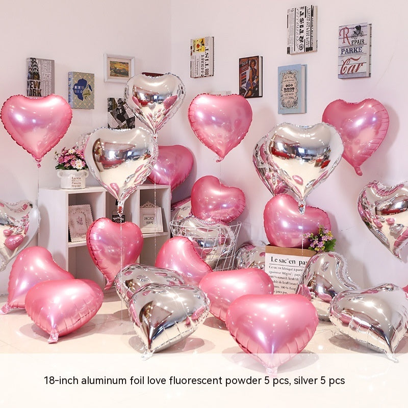 Heart-shaped Aluminum Balloon 520 Wedding Room Decoration Birthday Party, Balloons, Heart Balloons, valentines day, shop valentine's day deals, valentines, valentine's day gifts, valentine day, valentines day gifts, valentines day decor, Decognomes,  valentine decoration, valentines day decoratio, valentine decor, valentines decor, valentines decorations