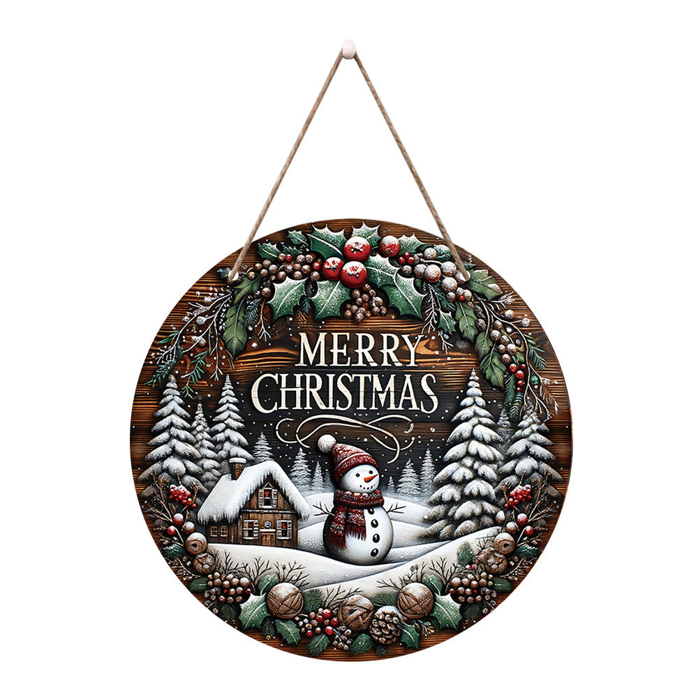 Wooden Merry Christmas Snowman Round Sign Wall Outdoor Courtyard Porch Decoration, Christmas decorations, Christmas lights, Christmas tree ornaments, Christmas wreaths, Christmas garlands, Christmas stockings, Christmas tree toppers, Christmas village sets, Christmas figurines, Christmas table decorations, Christmas centerpieces, Christmas tree skirts, Christmas tree stands, Christmas yard decorations, Christmas outdoor lights, Christmas inflatables, Christmas candles, Christmas stockings holders, Christmas