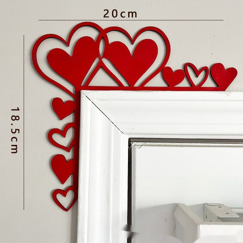 Valentine's Day Wooden Door Frame Corner Decoration, Door Frame Decoration, valentines day, shop valentine's day deals, valentines, valentine's day gifts, valentine day, valentines day gifts, valentines day decor, Decognomes,  valentine decoration, valentines day decoratio, valentine decor, valentines decor, valentines decorations