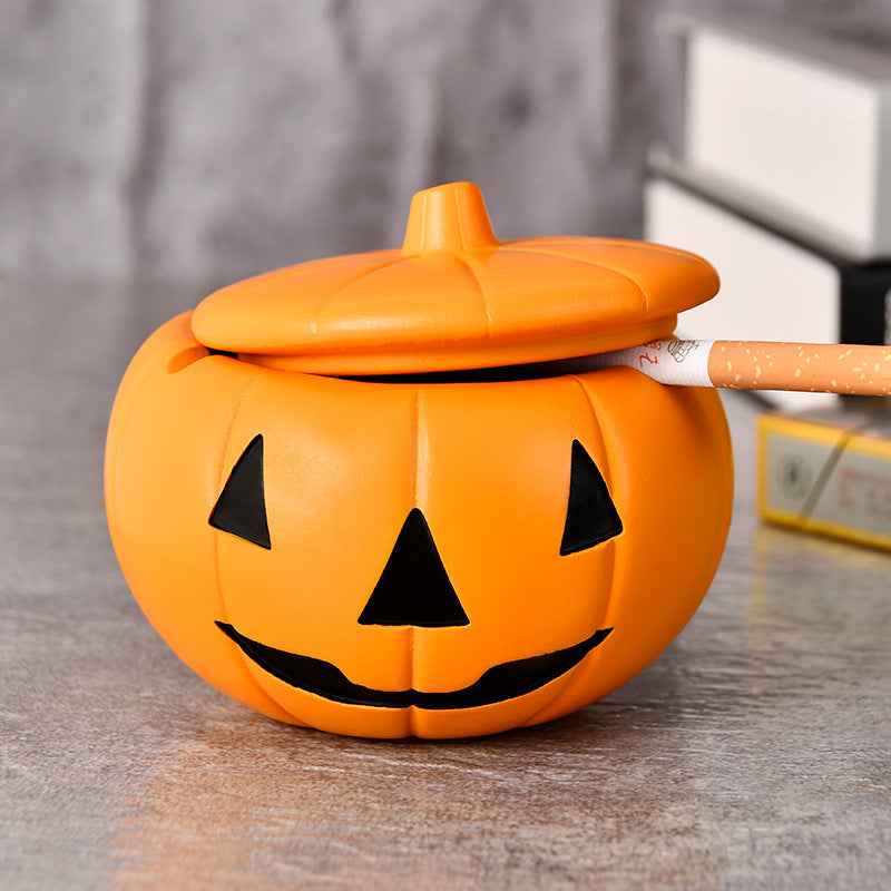 Halloween Creative Pumpkin Household Prevent Fly Ash Ashtray With Lid, Halloween decorations items, Halloween costumes, Halloween masks, Halloween props, Halloween animatronics, Halloween inflatables, Halloween lights, Halloween fog machines, Halloween spider webs, Halloween lanterns, Halloween banners, Halloween streamers, Halloween tableware, Halloween centerpieces, Halloween party favors, Halloween yard stakes, Halloween tombstones, Halloween candles, Halloween wreaths, Halloween garlands
