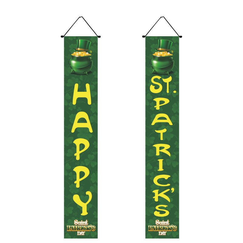 Irish National Day Porch Couplet With Flag, st patricks day decorations, st patricks day decor, st patrick's day decorations, st patrick day decorations, Irish Décor, irish ornaments, Decognomes, St. Patrick's Day Party Supplies, St. Patrick's Day Decorations: Shamrock, Irish & Leprechaun