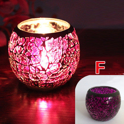 European Glass Mosaic Candle Holder Gift Ornament, candle holder, candle stick holder, glass candle holder, iron candle holder, wicker candle holder 2 piece set, candle holders, candlesticks, candle sticks, Luxury candles holders, taper candle holders, candlestick holder, Wooden Candlestick Candle Holder, Metal Candle Holders