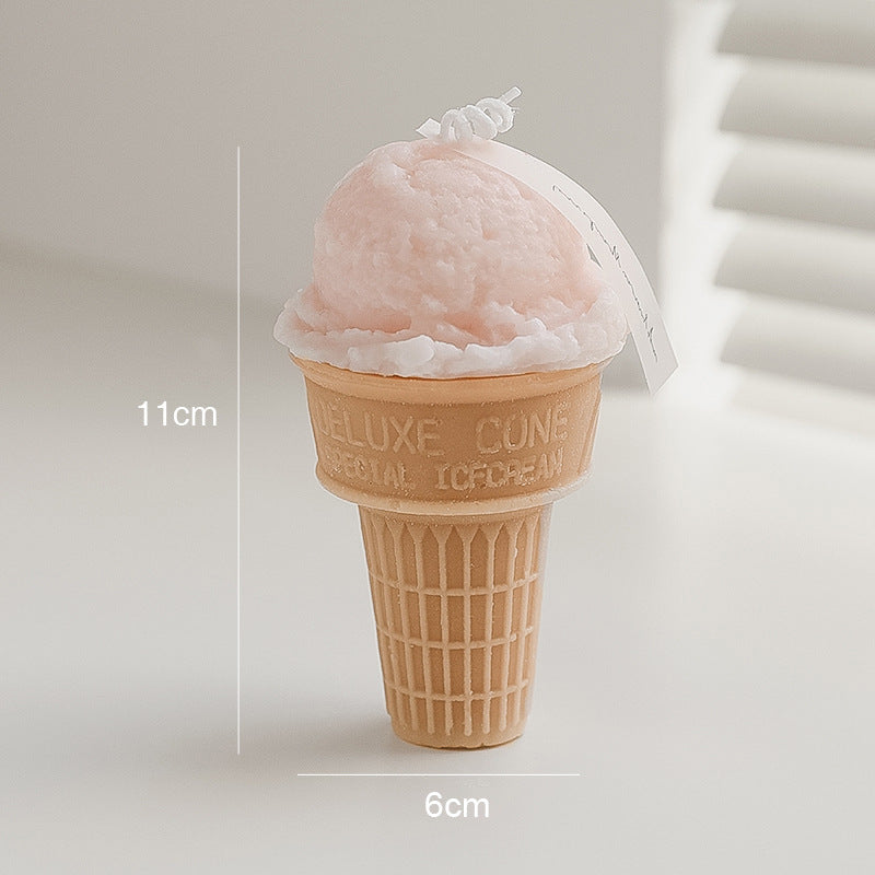 Fashionable Personality Sweet Cone Incense Candle, Ice Cream Candle, Geometric candle molds, Abstract candle molds, DIY candle making molds, Decognomes, Silicone candle molds, Candle Molds, Aromatherapy Candles, Scented Candle, 