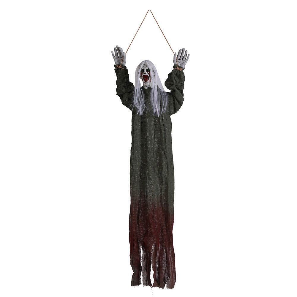 Halloween Decoration Hanging Ghost Haunted House Secret Room Layout Props, Halloween decorations items, Halloween costumes, Halloween masks, Halloween props, Halloween animatronics, Halloween inflatables, Halloween lights, Halloween fog machines, Halloween spider webs, Halloween lanterns, Halloween banners, Halloween streamers, Halloween tableware, Halloween centerpieces, Halloween party favors, Halloween yard stakes, Halloween tombstones, Halloween candles, Halloween wreaths, Halloween garlands
