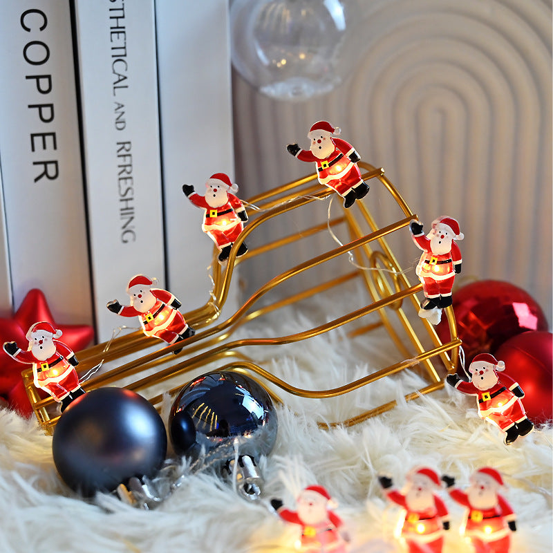 Christmas Santa Claus Modeling Decorative String Lights