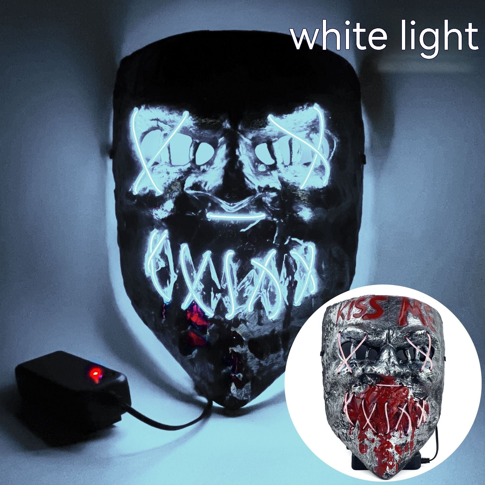 Cold LED Mask Halloween Horror Prop, Cold Light Halloween Horror Holiday Masks, Funny Glowing Masks, Halloween Horror Mask, Halloween LED Full Mask, Skull LED Mask, Animal Mask, Costumes Props Mask, Halloween Masks For Sale, Halloween Masks Near Me, Halloween Mask Micheal Myers, Halloween Mask Store.
